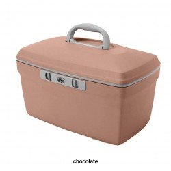 شنطة التأسيس مع مراة , مقاومة للماء، حقيبة مستحضرات التجميل، ، حاوية كاملة الحجم 