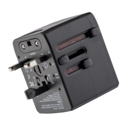 شاحن سفر عالمي(دولي) من اي بلاس، شاحن عالمي 45 واط مع ثلاثة منافذ USB و مدخل لتزويد الطاقة USB-C، شاحن سفر عالمي(دولي) من اي بلاس، شاحن عالمي 45 واط مع ثلاثة منافذ USB و مدخل لتزويد الطاقة USB-C،