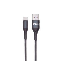 كيبل شحن تاب سي قماش يدعم الشحن السريع من شركة الوكيل الشامل IPLUS