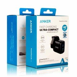 شاحن جداري انكر باوربورت الاصدار الثالث ميني بمنفذ USB-C بقوة 30 واط IQ3.0 شاحن سريع مدمج - اسود شاحن جداري انكر باوربورت الاصدار الثالث ميني بمنفذ USB-C بقوة 30 واط IQ3.0 شاحن سريع مدمج - اسود