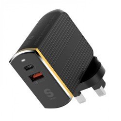 شاحن جداري من PD + USN  A2502Q   LDNIO بقوة 36 وات - ضمان سنتين -لون اسود شاحن جداري من PD + USN  A2502Q   LDNIO بقوة 36 وات - ضمان سنتين -لون اسود