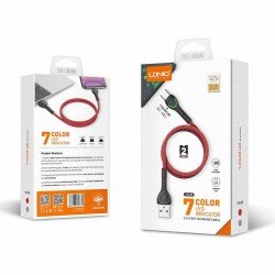 كيبل قماش ضد القطع ايفون 2M LDNIO LS482