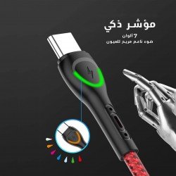 كيبل قماش ضد القطع مايكرو 2M LDNIO LS482 كيبل قماش ضد القطع مايكرو 2M LDNIO LS482