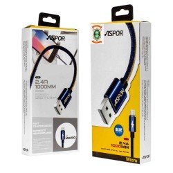 كيبل شحن مكروا قماش ضد القطع Aspor A125 كيبل شحن مكروا قماش ضد القطع Aspor A125