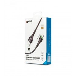 كيبل قماش 2متر (ايفون) L126 IPLUS كيبل قماش 2متر (ايفون) L126 IPLUS